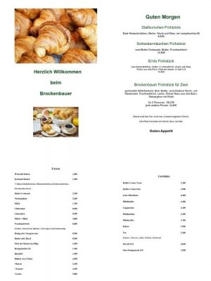Frühstücksangebot